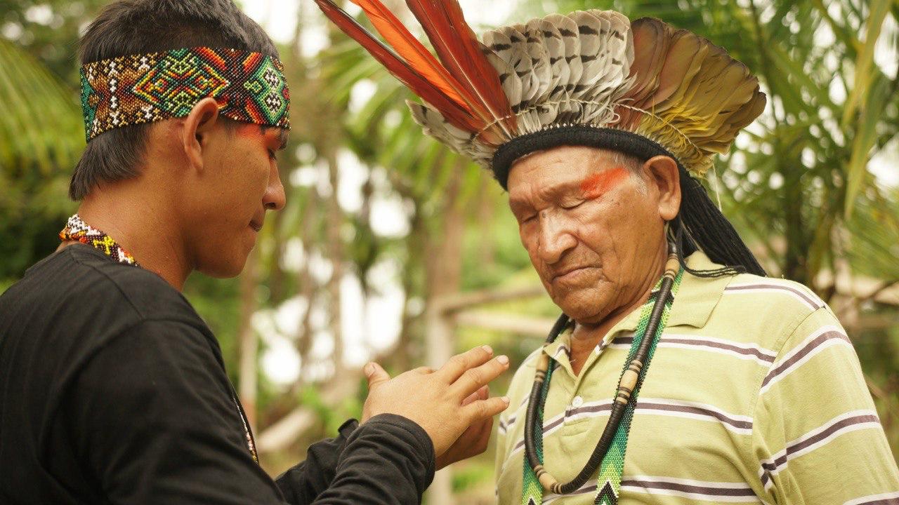 Yawanawá elders in ceremony